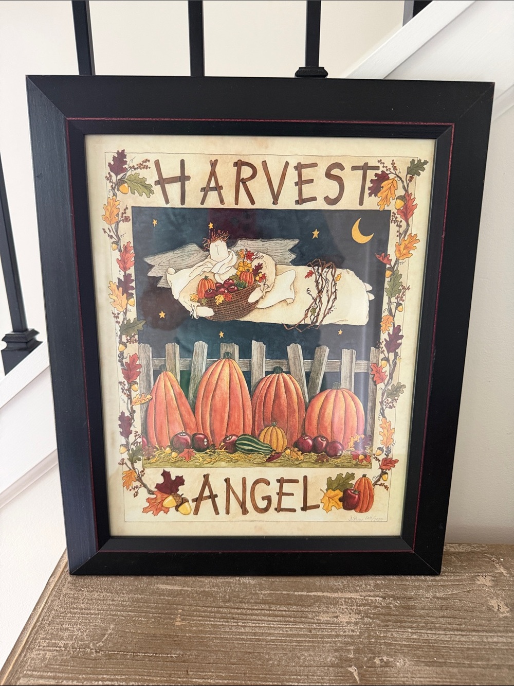 Deb Strain Harvest Angel Fall Framed Print